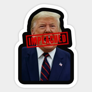 Trump Impeached Stamp Sticker